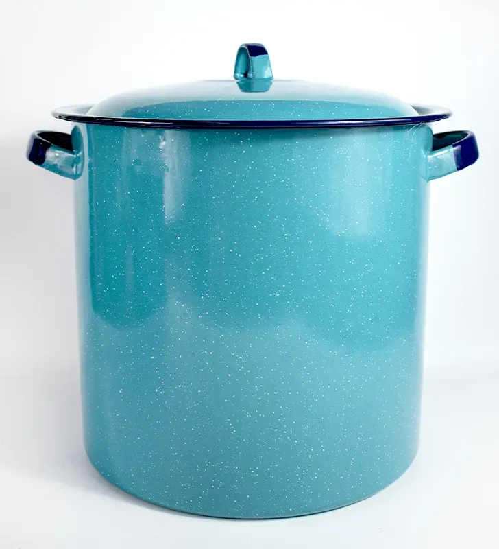 Olla Recta Cinsa 28 cm – 14 L Azul Turquesa con Tapa