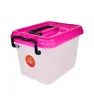 Caja Tauro  3.5 L – Plástico Transparente con Tapa de Color