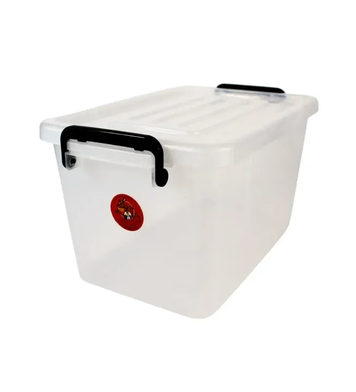 Caja Plástica Córdoba 10 L Transparente con Tapa – Organización Segura