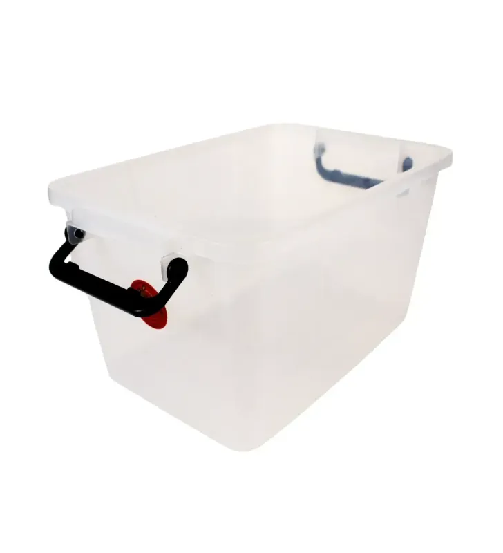 Caja Plástica Córdoba 10 L Transparente con Tapa – Organización Segura