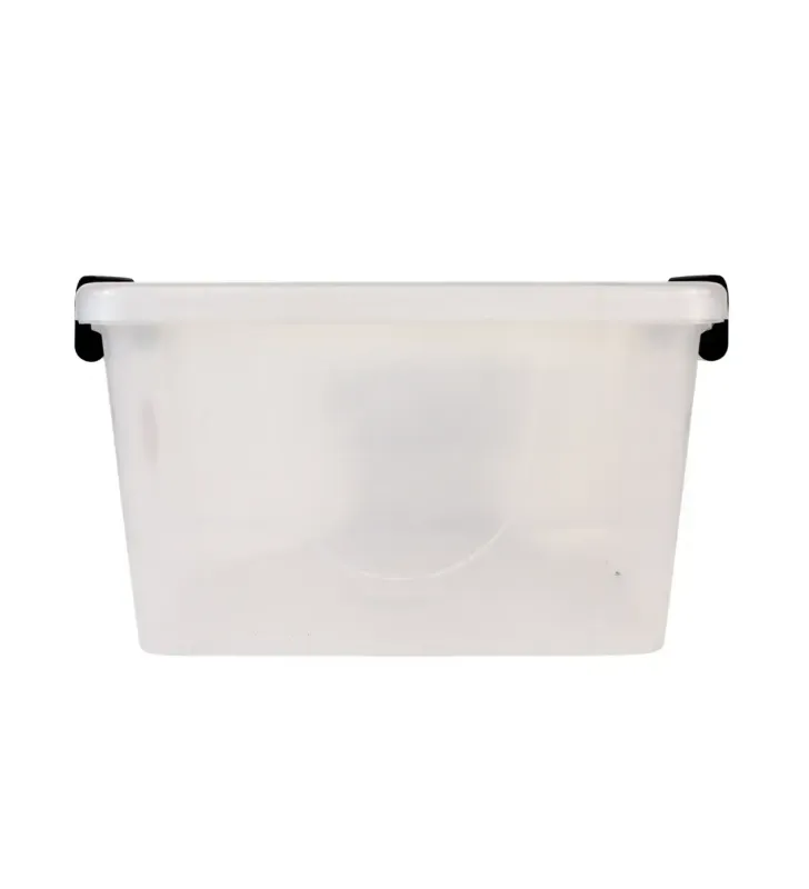 Caja Plástica Córdoba 10 L Transparente con Tapa – Organización Segura