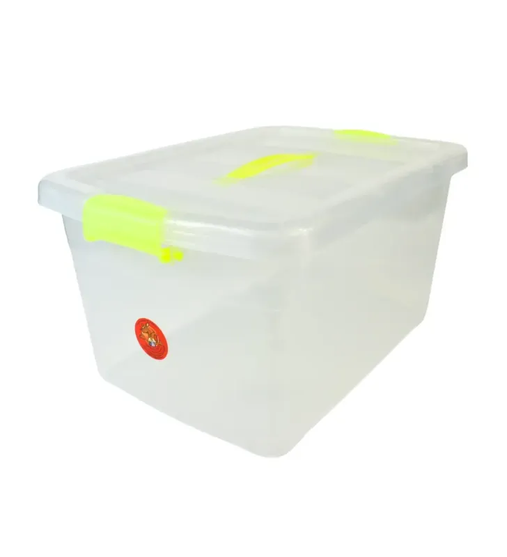 Caja Roma 18 L Transparente con Asas y Grapas – Peyo