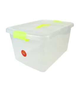 Caja Roma 18 L Transparente con Asas y Grapas – Peyo