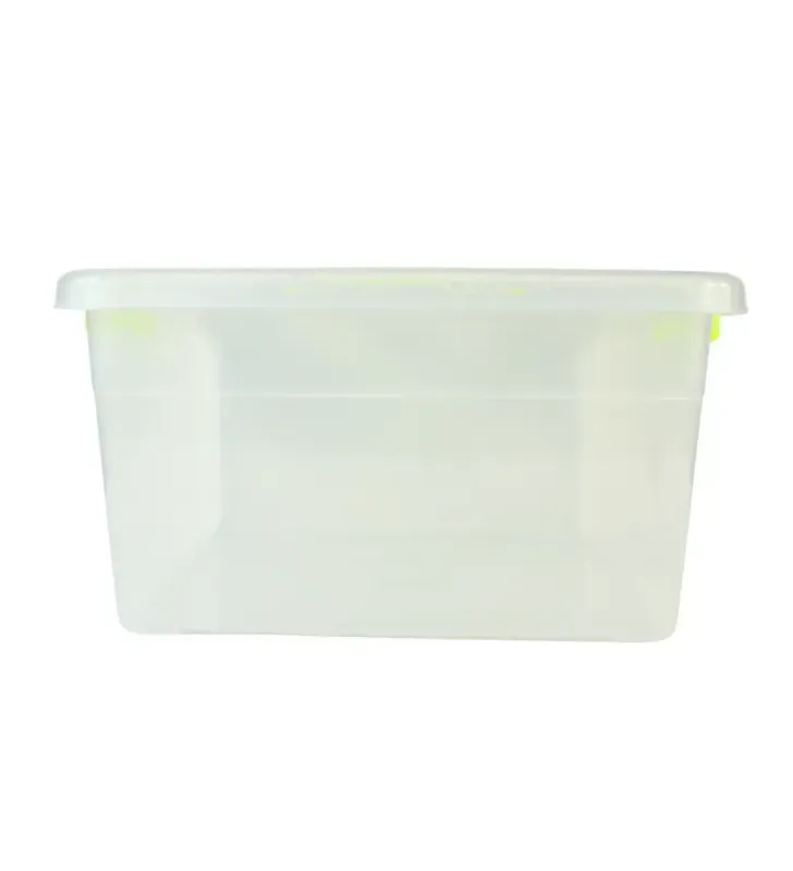Caja Roma 18 L Transparente con Asas y Grapas – Peyo