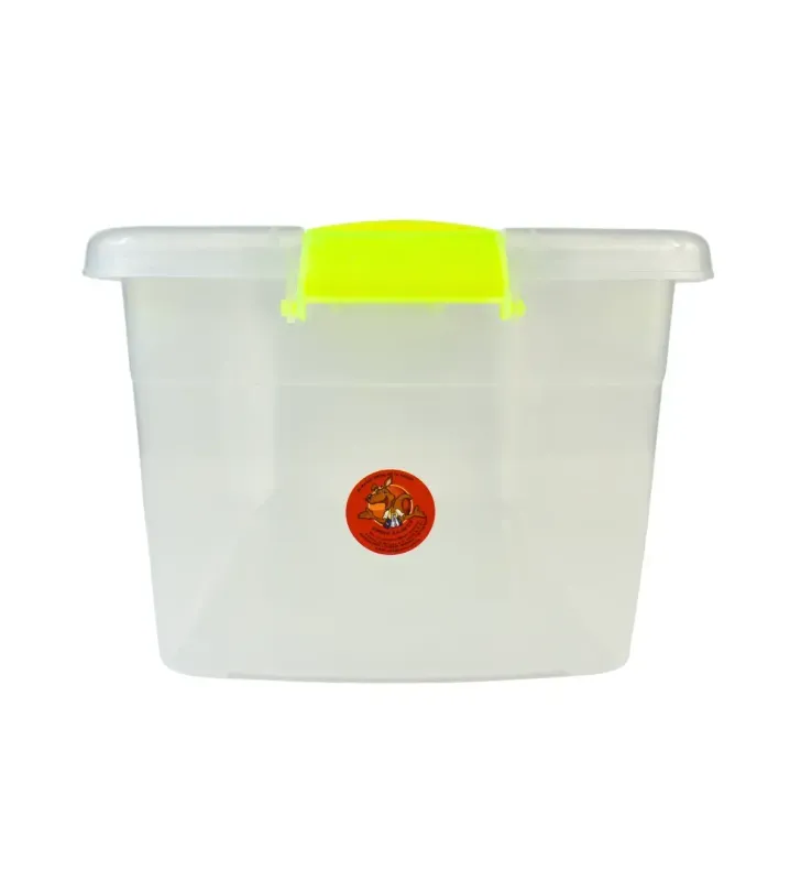 Caja Roma 18 L Transparente con Asas y Grapas – Peyo
