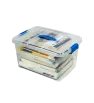 Caja Roma 18 L Transparente con Asas y Grapas – Peyo