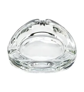 Cenicero Triangular Crisa 7.6 cm | Vidrio Transparente