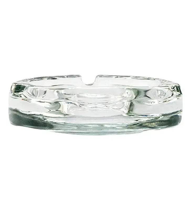 Cenicero Triangular Crisa 7.6 cm | Vidrio Transparente