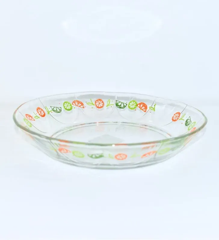Plato Crisa Arco Cítricos 20.5 cm – Vidrio Decorado
