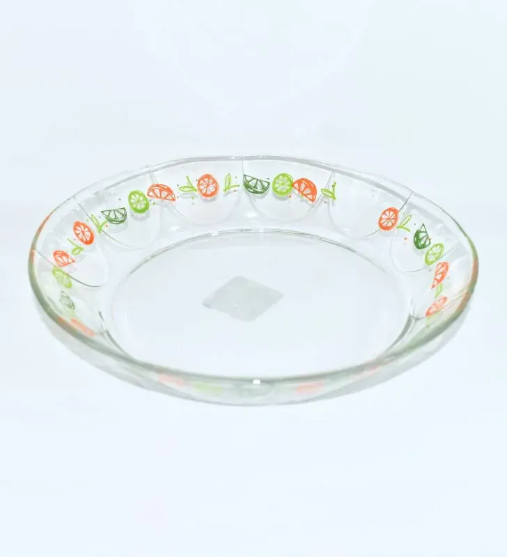 Plato Crisa Arco Cítricos 20.5 cm – Vidrio Decorado