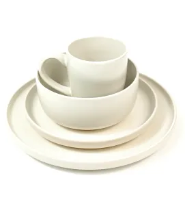 Vajilla Matte 16 piezas – Porcelana triple A, tonos modernos Cuisine Spot