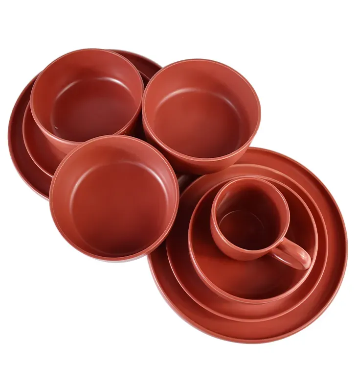 Vajilla Matte 16 piezas – Porcelana triple A, tonos modernos Cuisine Spot