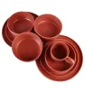 Vajilla Matte 16 piezas – Porcelana triple A, tonos modernos Cuisine Spot