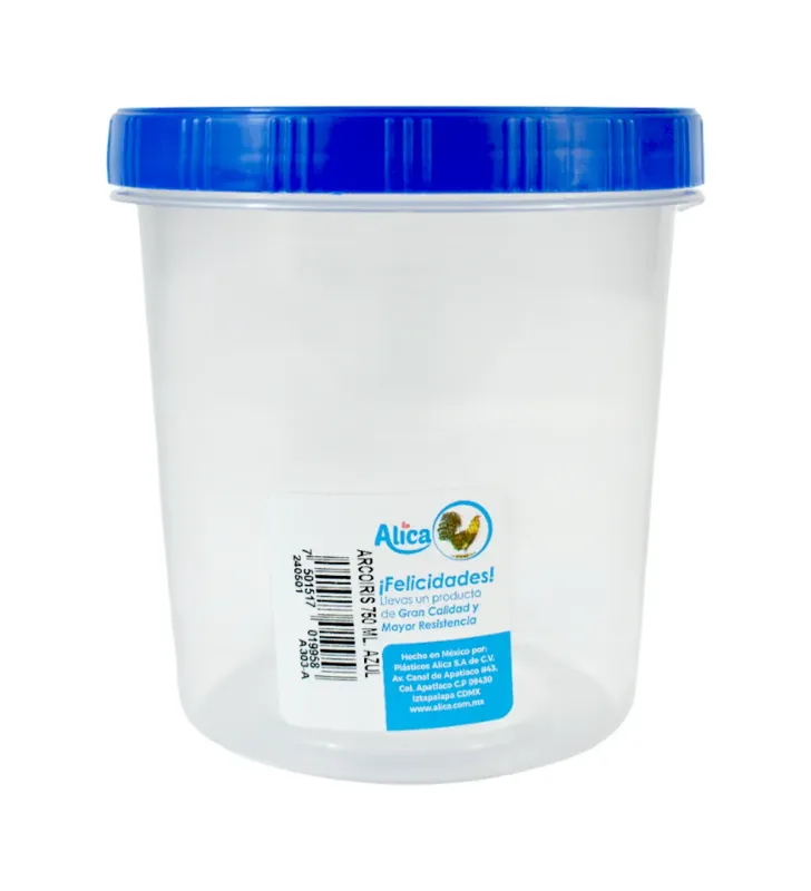 Topper Alica Arcoíris 500 ml – Tapa Rosca Colorida