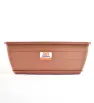 Maceta Rectangular Pequeña Arplasa – Terracota con Plato
