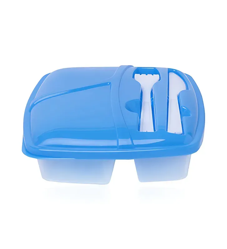 Recipiente Lunch con Cubiertos Arplasa – 850 ml Plástico Transparente