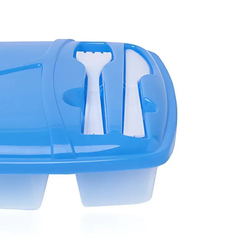 Recipiente Lunch con Cubiertos Arplasa – 850 ml Plástico Transparente