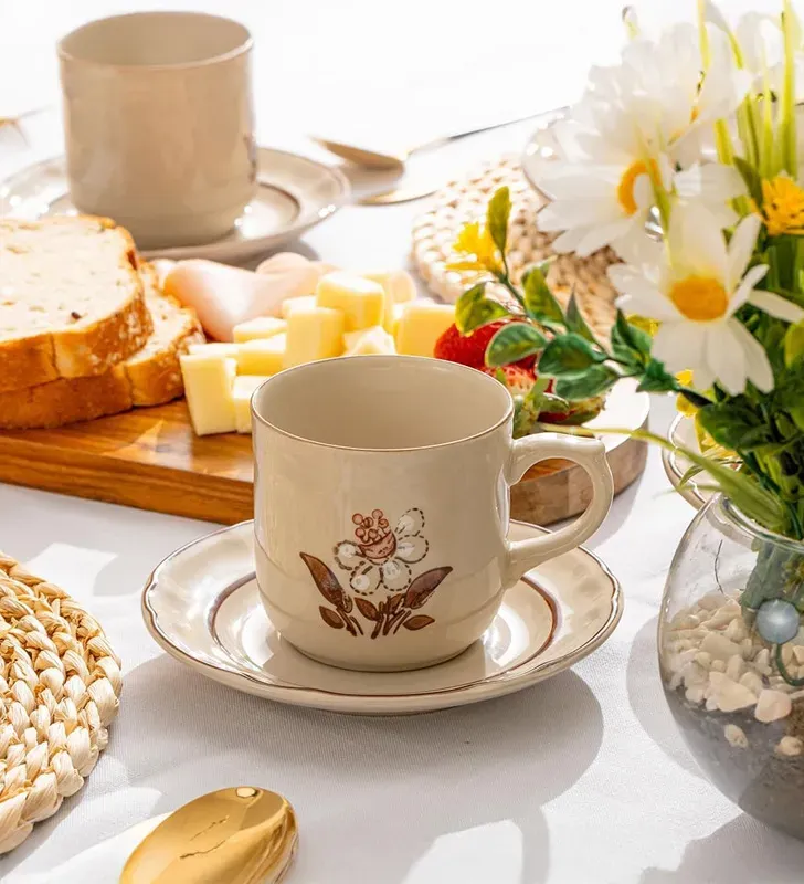 Vajilla Santa Anita Flor de Otoño 30 pzas – Cerámica Elegante para 6 Personas