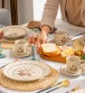 Vajilla Santa Anita Flor de Otoño 30 pzas – Cerámica Elegante para 6 Personas