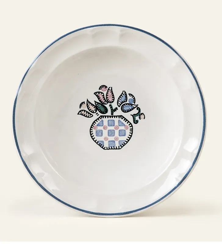 Plato sopero Y-89 Tulipán rosa opaco – Elegancia para tu mesa