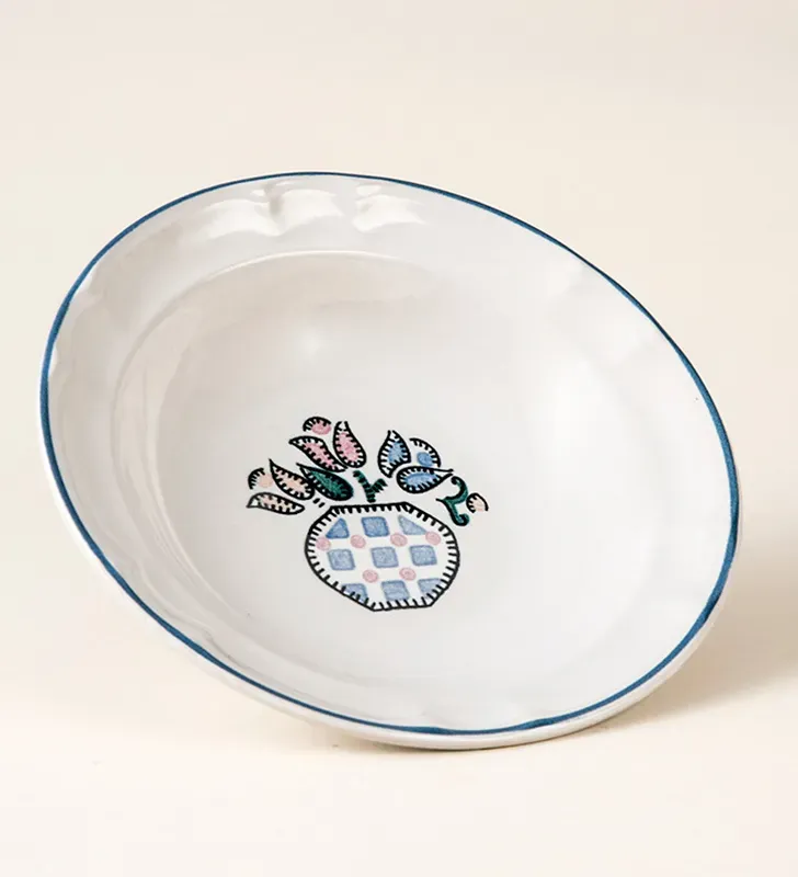 Plato sopero Y-89 Tulipán rosa opaco – Elegancia para tu mesa