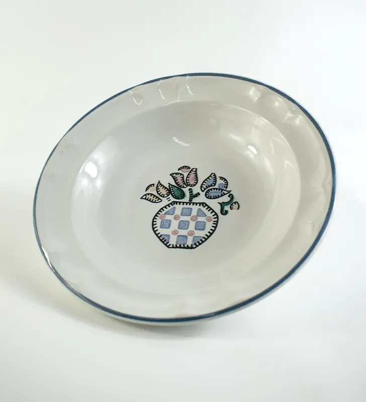 Plato sopero Y-89 Tulipán rosa opaco – Elegancia para tu mesa