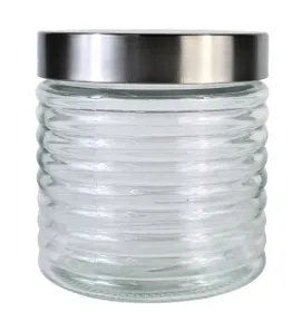 Brocal de vidrio 850 ml plata – Elegancia y conservación