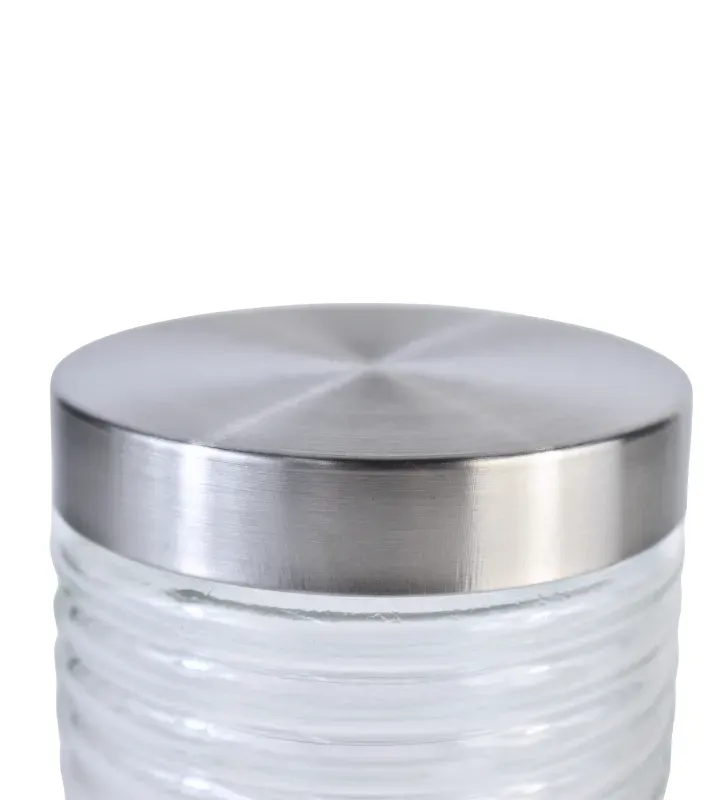 Brocal de vidrio 850 ml plata – Elegancia y conservación
