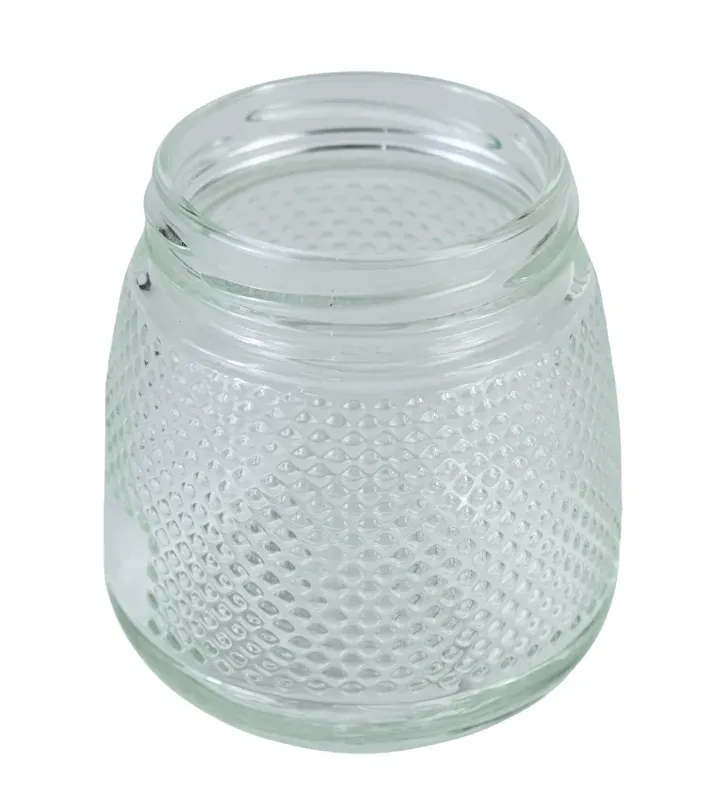 Brocal de vidrio 380 ml tapa negra puntitos – Diseño práctico y decorativo