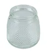 Brocal de vidrio 380 ml tapa negra puntitos – Diseño práctico y decorativo