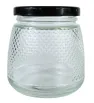 Brocal de vidrio 500 ml tapa negra puntitos – Práctico y elegante