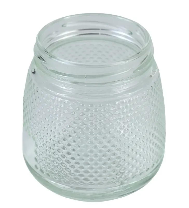 Brocal de vidrio 500 ml tapa negra puntitos – Práctico y elegante