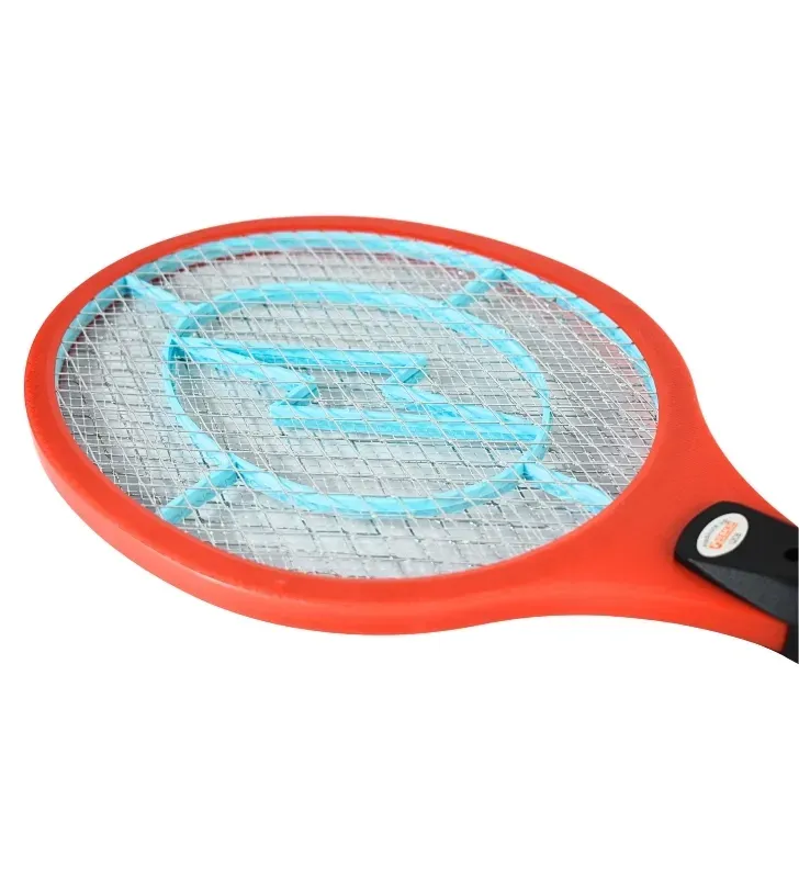 Raqueta eléctrica grande con tomacorriente plegable – Colores Gecko