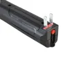 Raqueta eléctrica grande con tomacorriente plegable – Colores Gecko