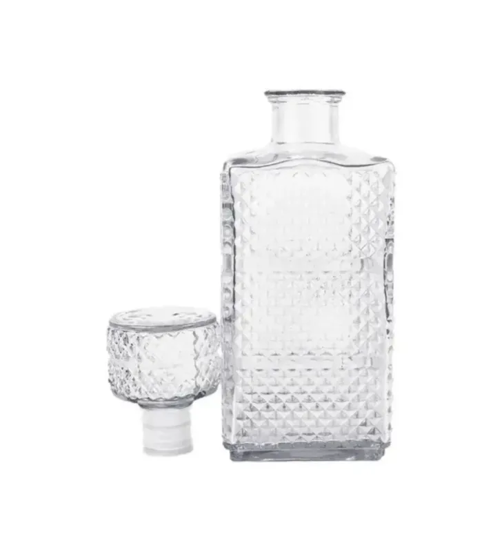 Licorera Rectangular Grande Macedonia Vittori | Vidrio Elegante