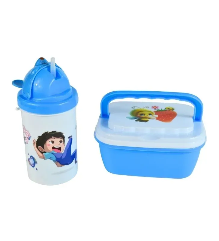 AD-1867B CONTENEDOR PARA COMIDA Y VASO CON TAPA