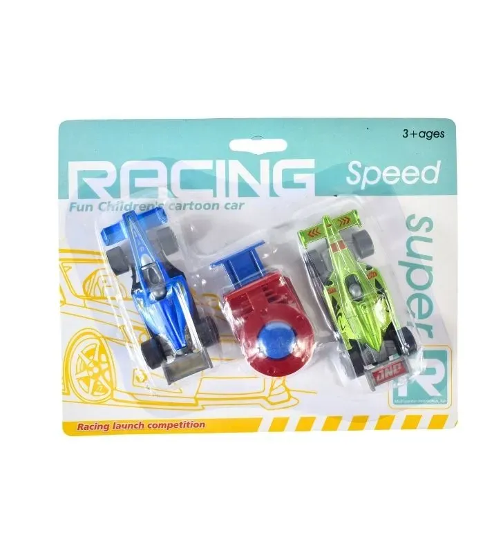 Set de dos carros de carreras – Juguete divertido para niños