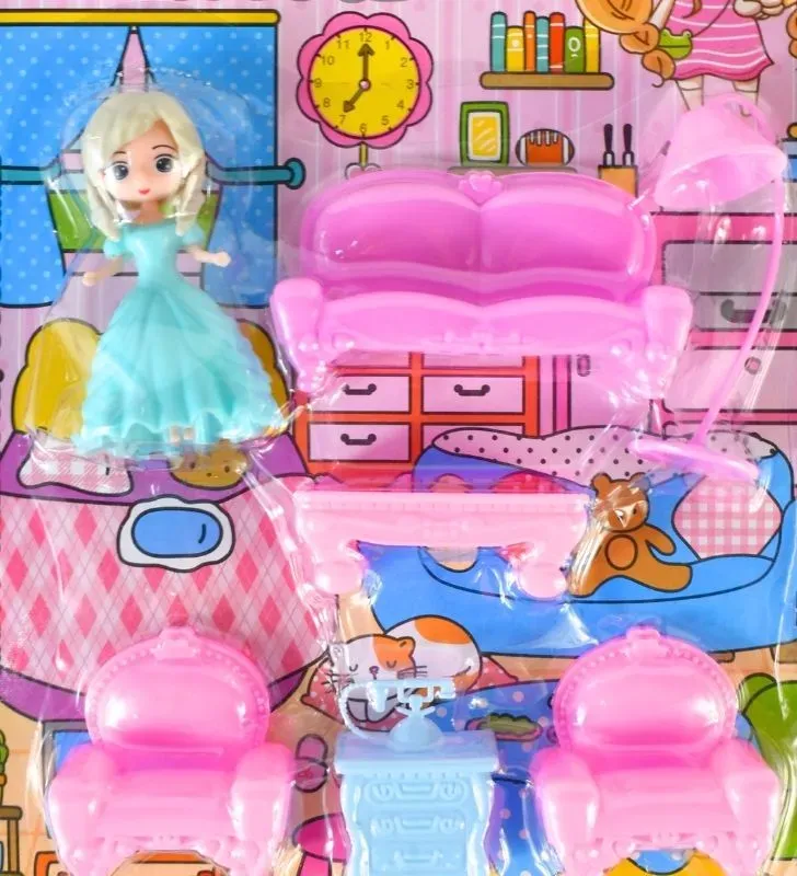 Set de muebles y muñeca – Juguete creativo para niños