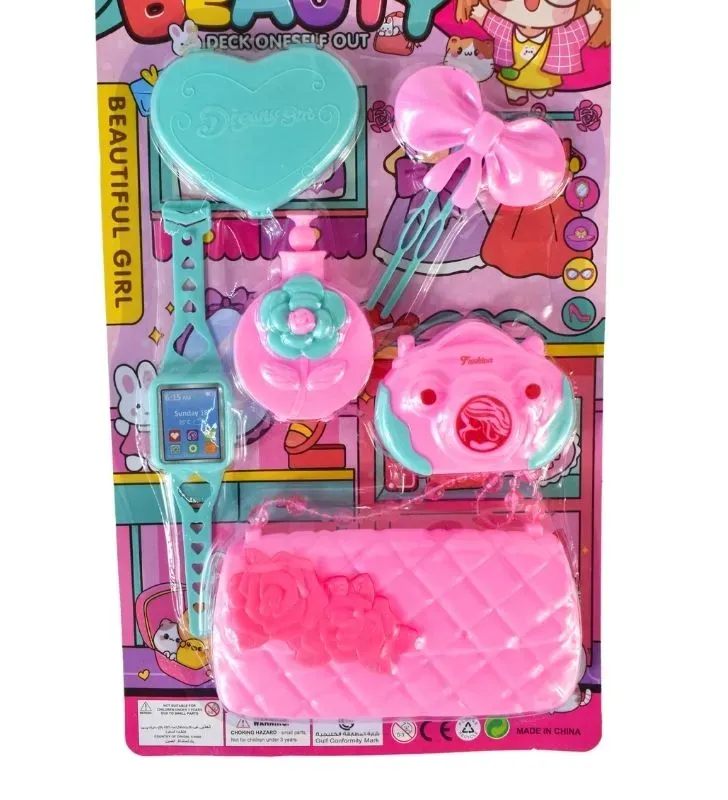 Set de belleza para niñas – Cámara, peine, espejo y bolso