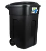 Contenedor 135 Lts Negro con tapa – Plastic Trends