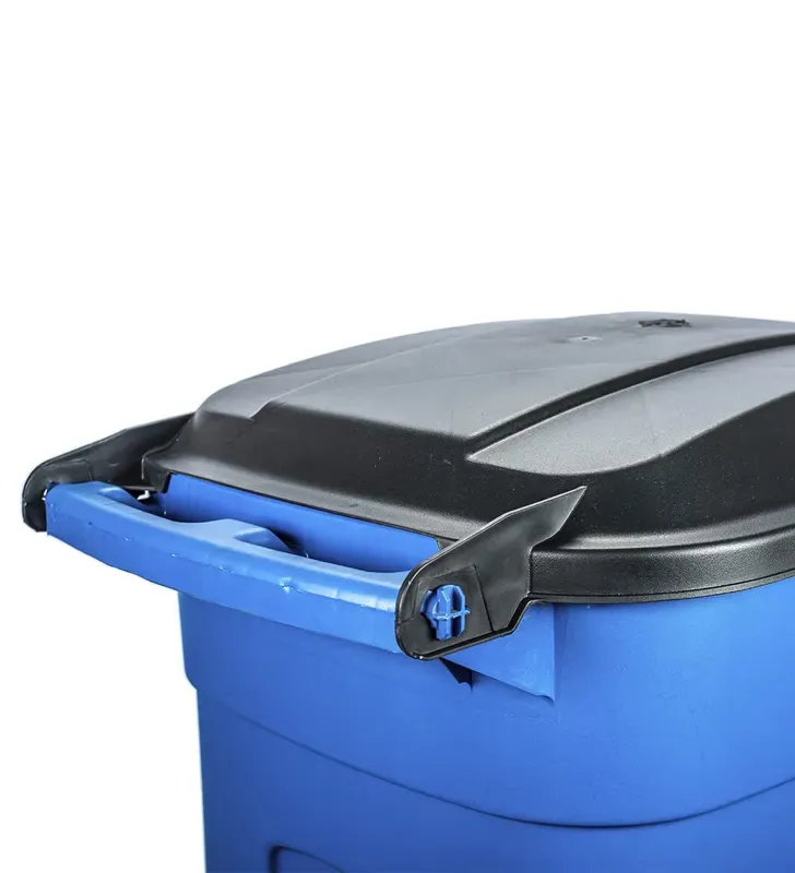 Contenedor 135 Lts Negro con tapa – Plastic Trends