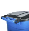 Contenedor 135 Lts Negro con tapa – Plastic Trends