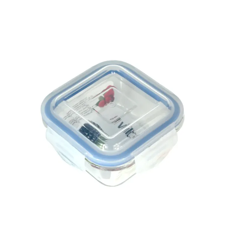 Hermético cuadrado Vittori 320 ml | Tapa antiderrame