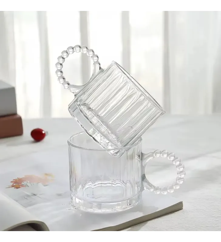 Taza asa Perlas Siena Vittori 0933 | Vidrio cristalino