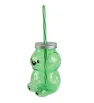 Botella con Tapa Diseño Oso – Plástico con Popote