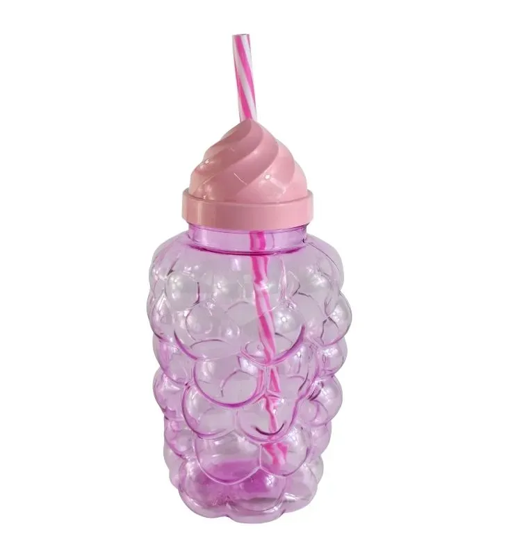 Botella con Tapa Diseño de Helado – Plástico Reutilizable