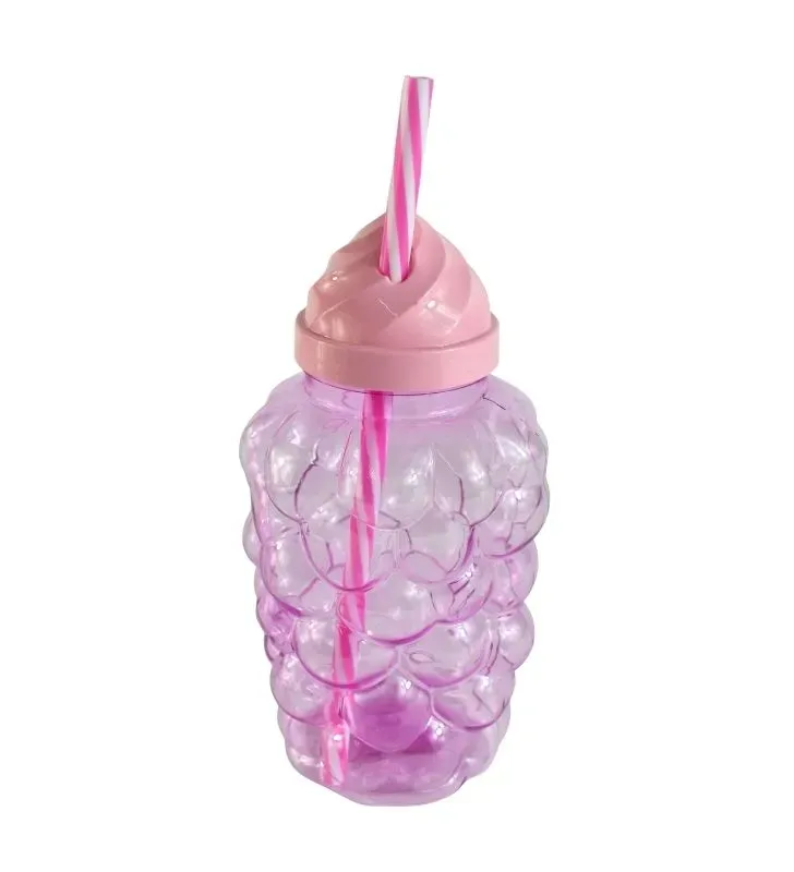 Botella con Tapa Diseño de Helado – Plástico Reutilizable