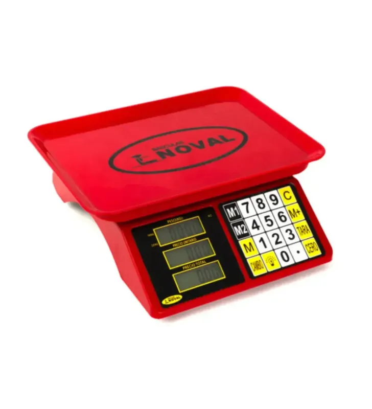 Báscula Digital Comercial Noval ECO TN-Rojo 20 kg – Precisión y Durabilidad