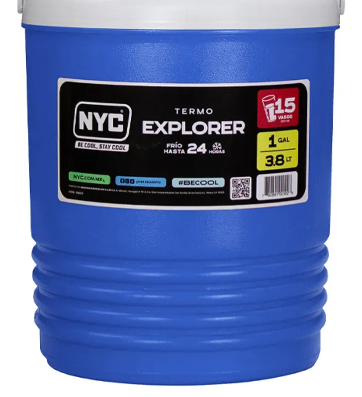 Termo 3.8 Lts (1 gal) NYC – Color azul