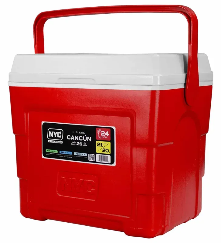 Hielera 20 Lts NYC – Color rojo